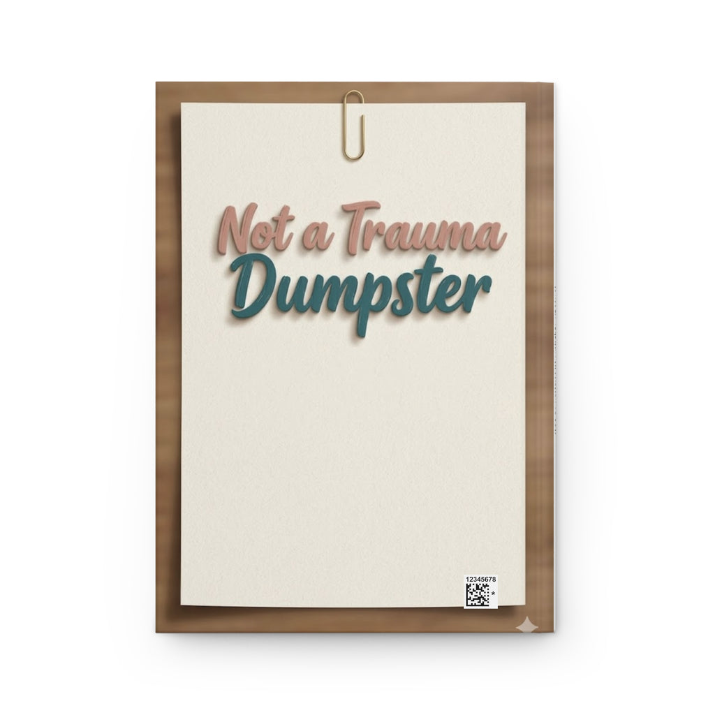 Resilience & Joy Hardcover Journal — “Not a Trauma Dumpster”
